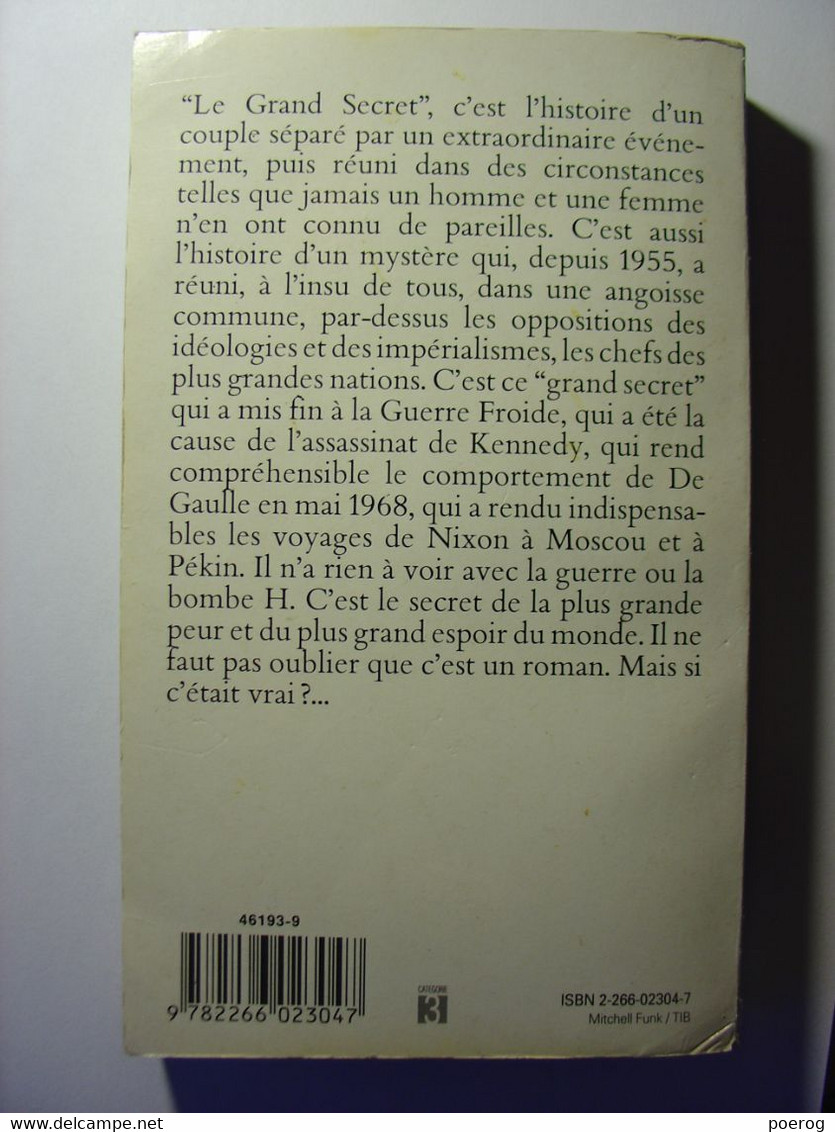 BARJAVEL - LE GRAND SECRET - POCKET POCHE - 1995 - TBE - SF SIENCE FICTION ANTICIPATION - Presses Pocket