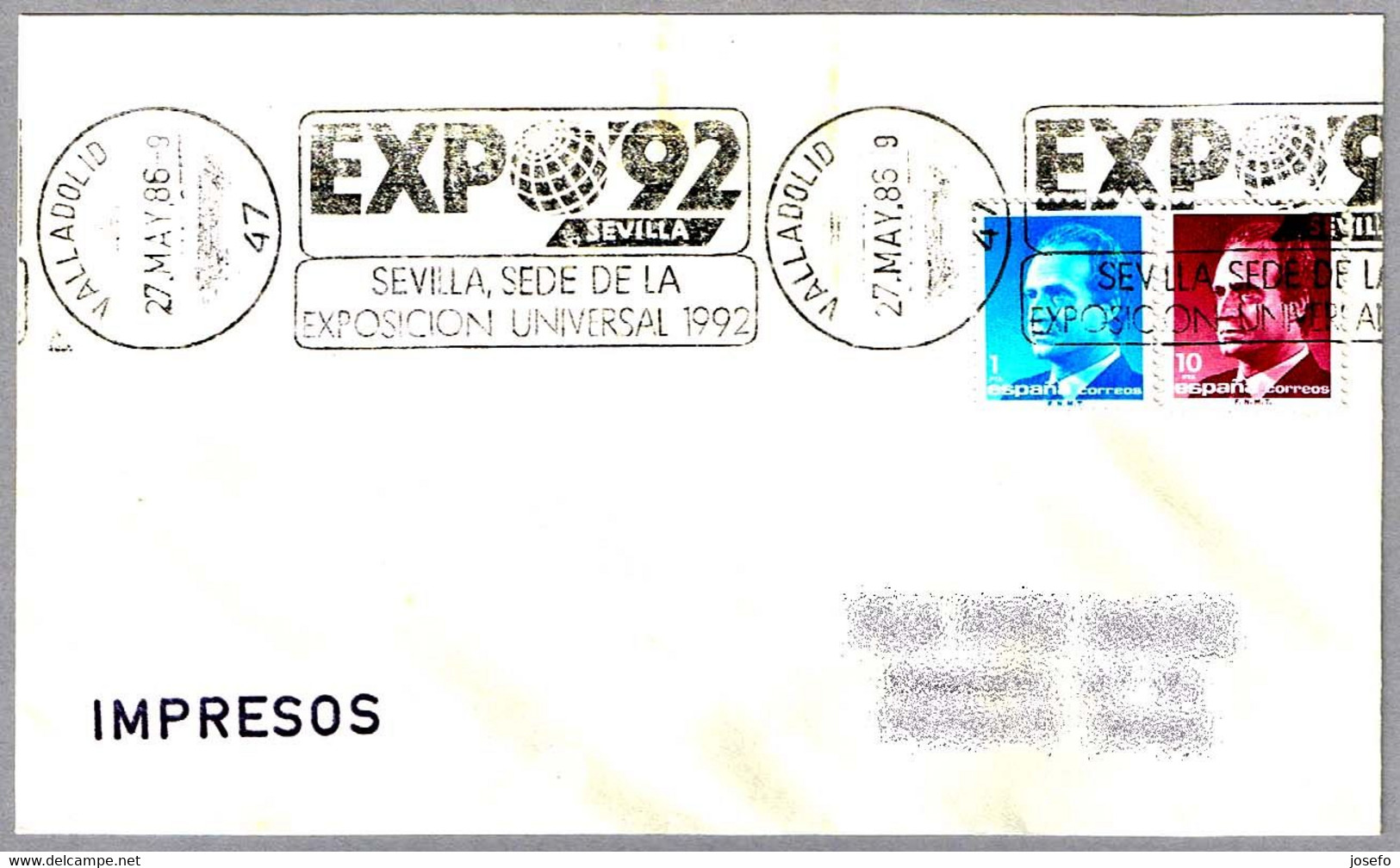EXPO'92 - SEVILLA. Valladolid 1986 - 1992 – Séville (Espagne)