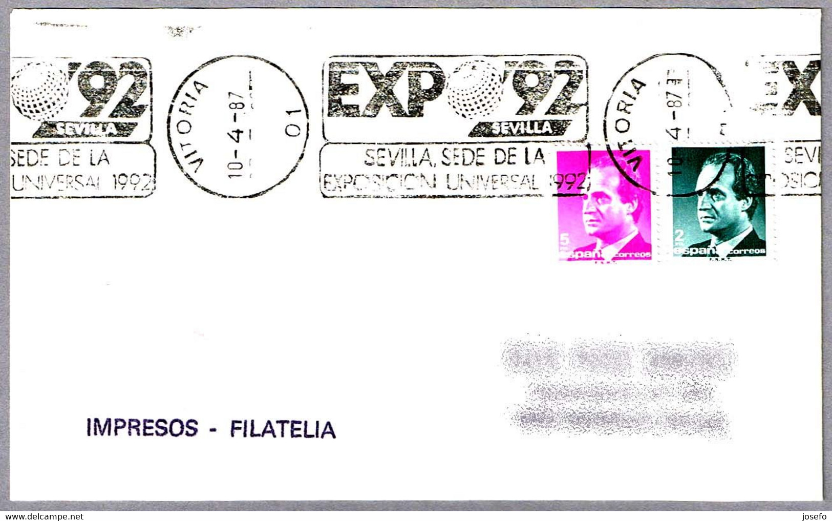 EXPO'92 - SEVILLA. Vitoria, Pais Vasco, 1987 - 1992 – Séville (Espagne)