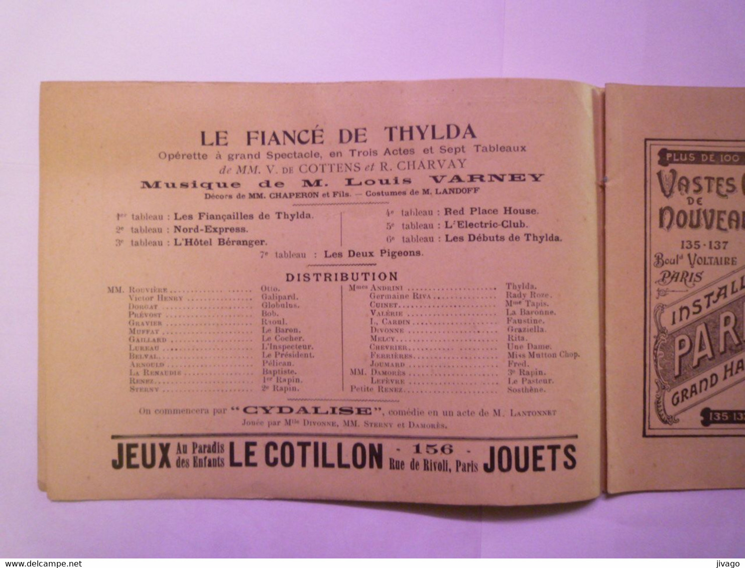 2020 - 8079  THEÂTRE CLUNY  :  Très Joli Programme De La Saison 1899 - 1900   XXX - Programmes