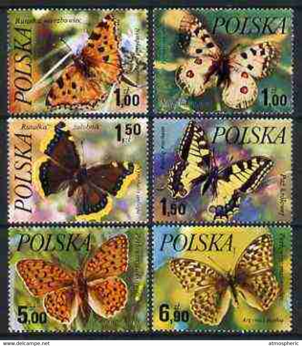 Poland 1977 Butterflies Set Of 6  U/M, SG 2503-08 - Andere & Zonder Classificatie