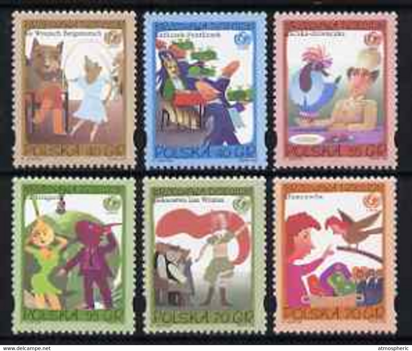 Poland 1996 50th Anniv Of UNICEF - Scenes From Fairy Tales By Jan Brzechwa Set Of 6 U/M, SG 3624-29 - Autres & Non Classés