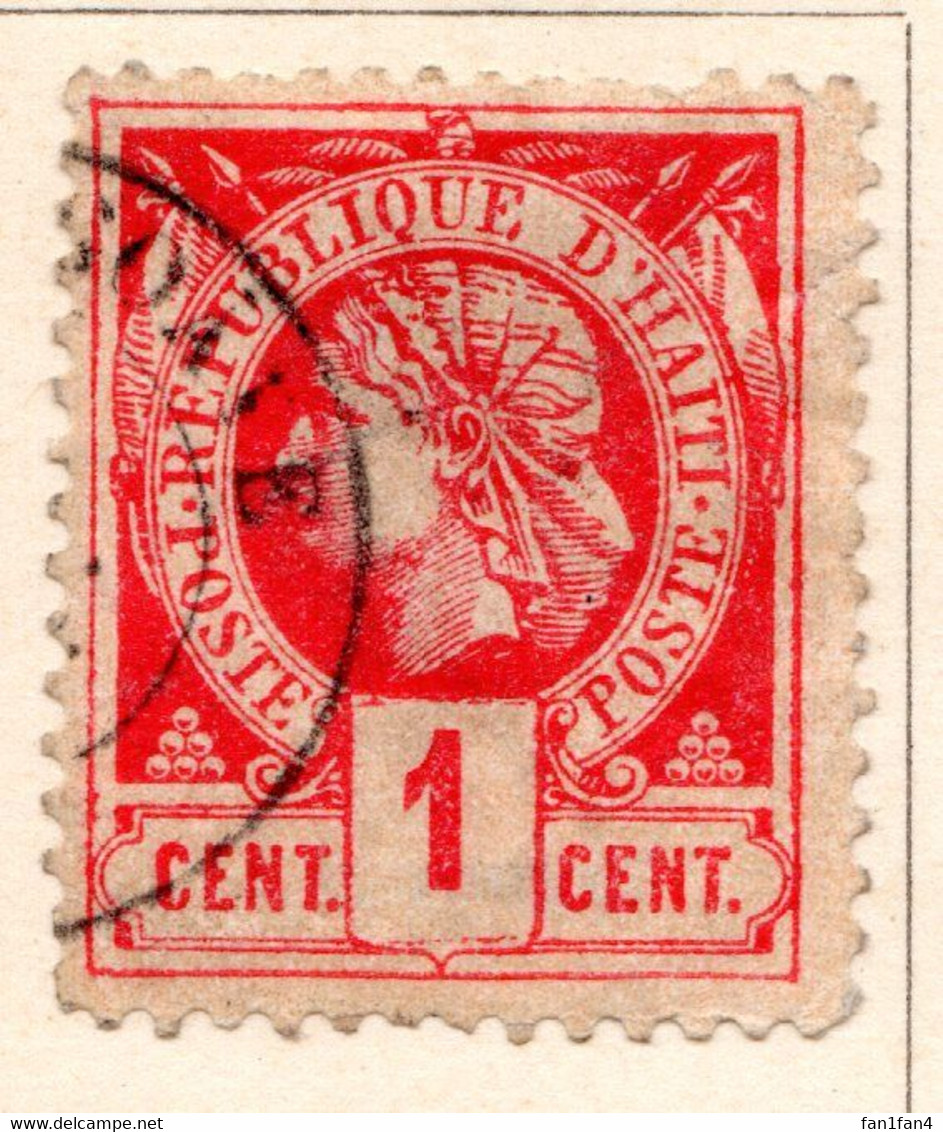 HAITI (Amérique Centrale) - 1882 - N° 7 - 1 C. Vermillon - (La Liberté) - Haïti