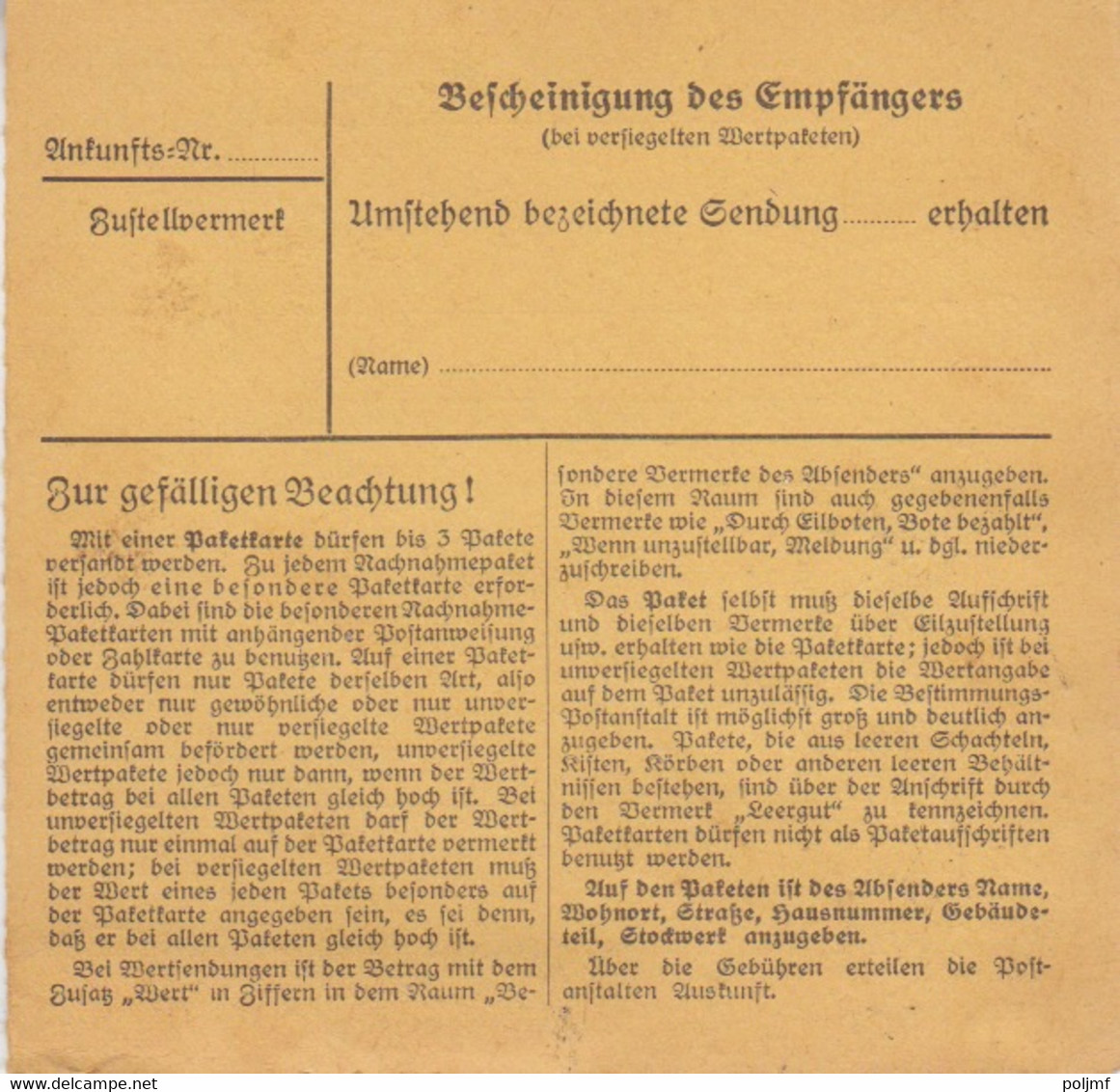 Bulletin D'expédition De Luxembourg 1c (T329) Sur TP Reich 15 + 60pf = 1°éch Le 4/6/42 Pour Strasbourg - 1940-1944 Occupation Allemande