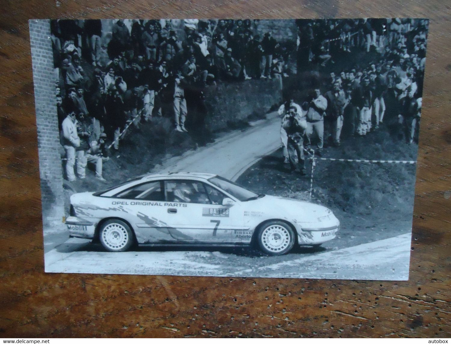 Photo ( De Presse ) RALLYE   OPEL CALIBRA ( Bruno THIRY - Stéphane PREVOT )  ( +/-  1992 ) - Coches