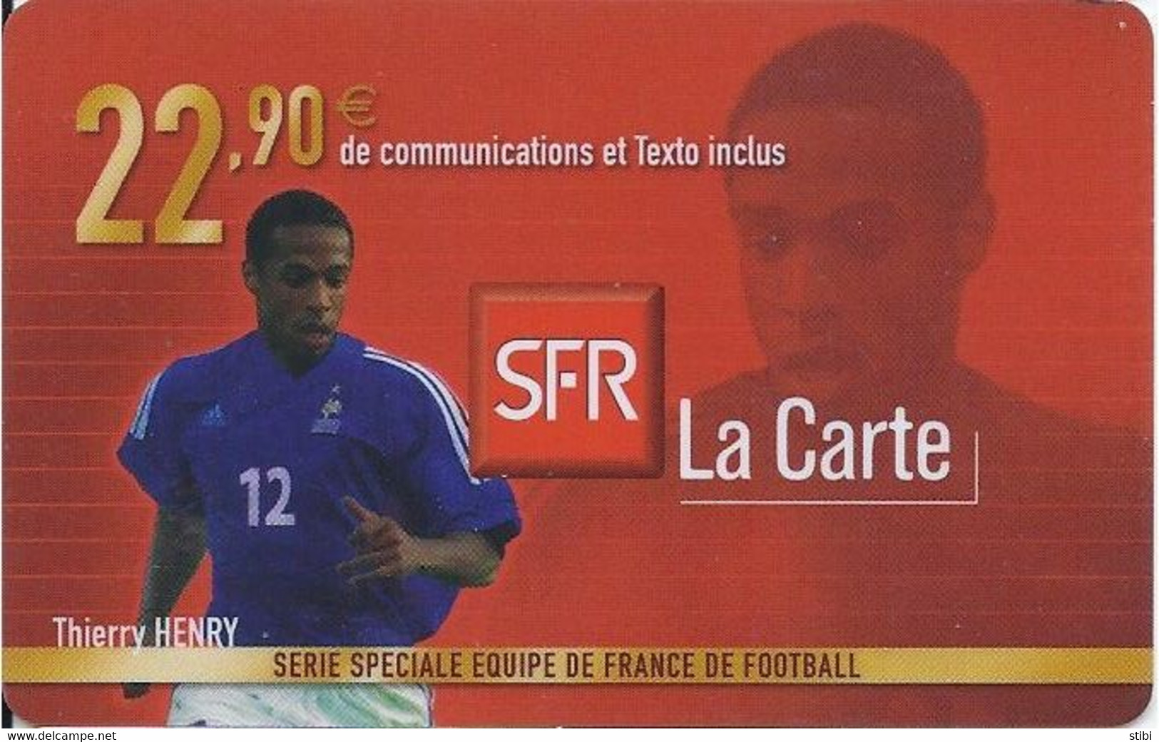 FRANCE - FOOTBALL - THIERRY HENRY - Mobicartes (GSM/SIM)