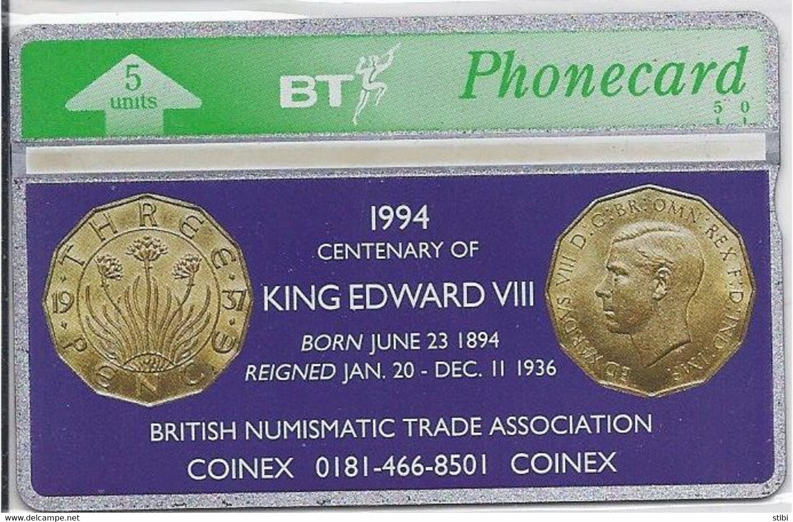 UK - COINEX KING EDWARD VIII. - - BT Werbezwecke