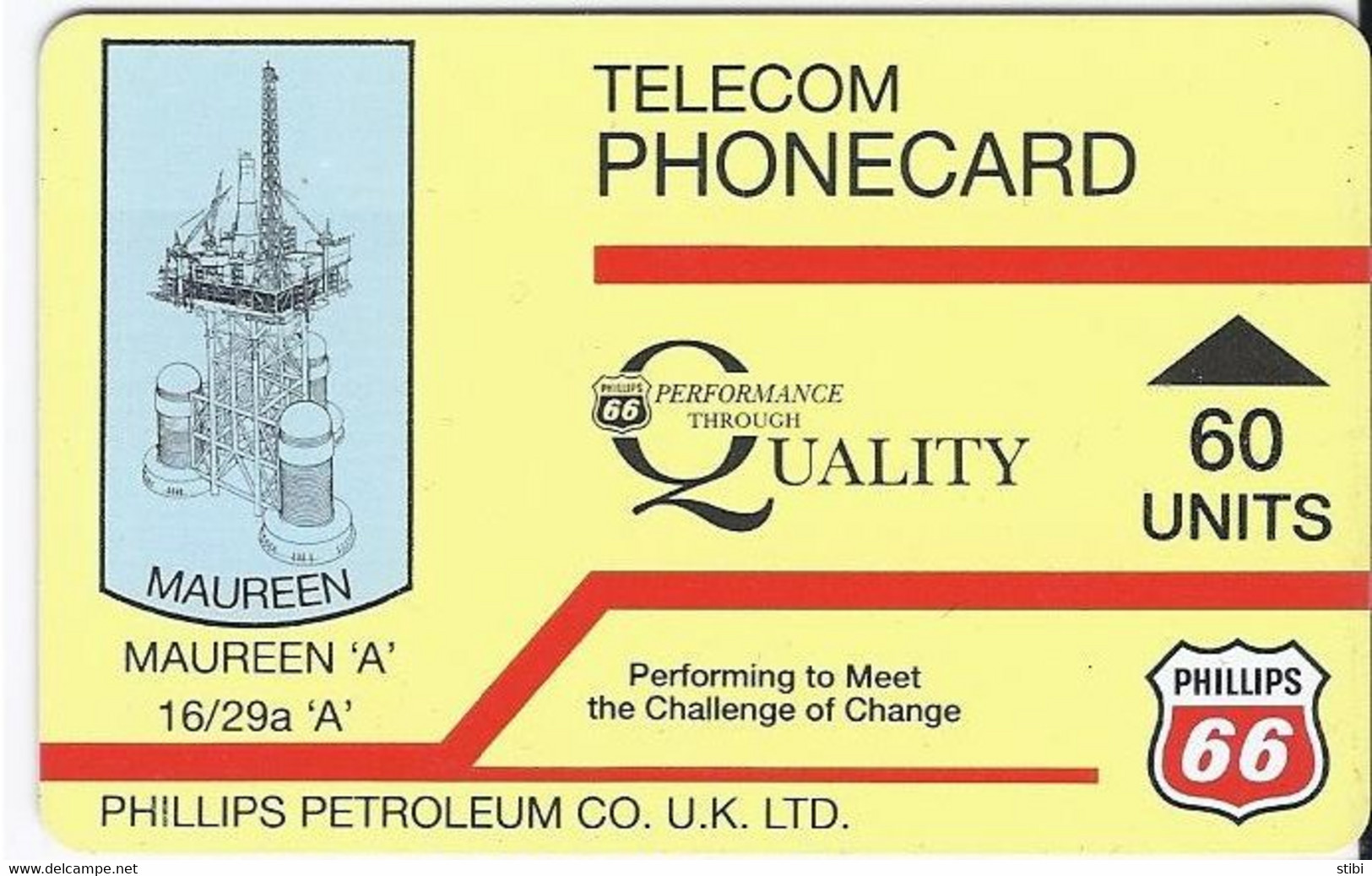 UK - PHILLIPS PETROLEUM - MAUREEN. - - Plateformes Pétrolières