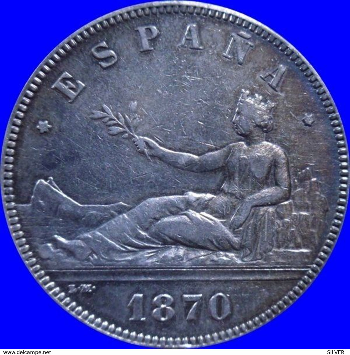 ESPANHA - 5 PESETAS 1870 SNM REGARDEZ L ETAT SILVER 2020 - Non Classés