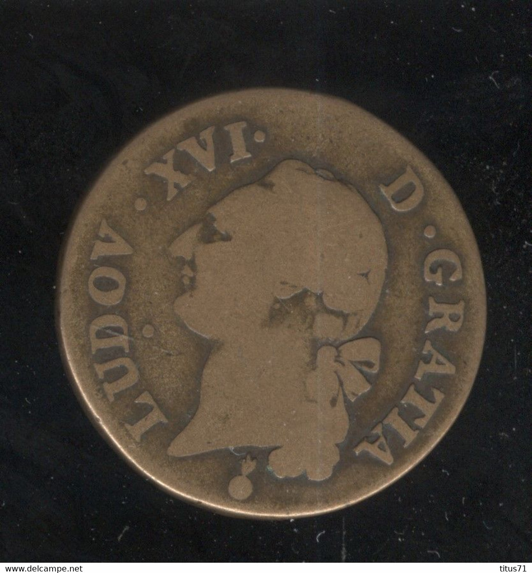 Sol 1791 AA France  - TB+ - 1774-1791 Louis XVI