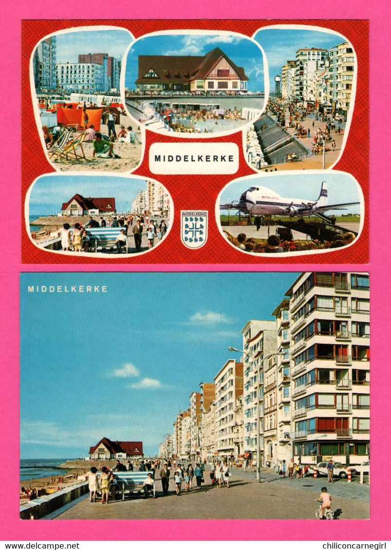 13 Cp De MIDDELKERKE - DS Vieilles Voitures - Vue Aérienne Plage Et Digue - Multivues Un Bonjour - Animée - VAN MIEGHEM - 5 - 99 Cartes