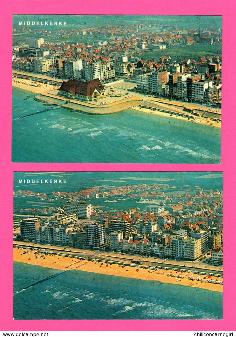 13 Cp de MIDDELKERKE - DS Vieilles Voitures - Vue Aérienne Plage et Digue - Multivues Un Bonjour - Animée - VAN MIEGHEM