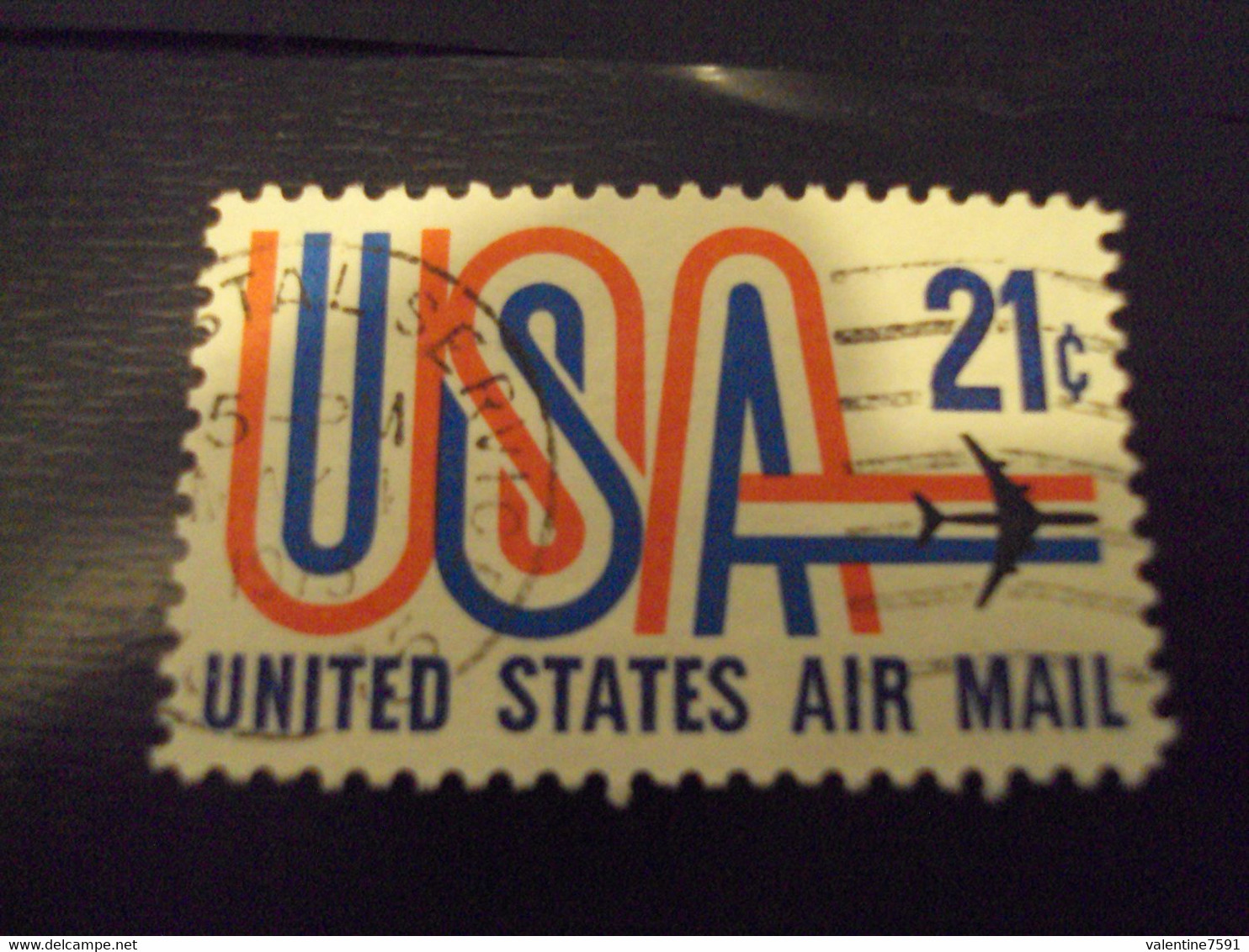 USA -1971- AIR MAIL - Oblitéré  -MI 1036  "21 C" Bdf   Net 0.40  Euro-    Photo    2 - Otros & Sin Clasificación