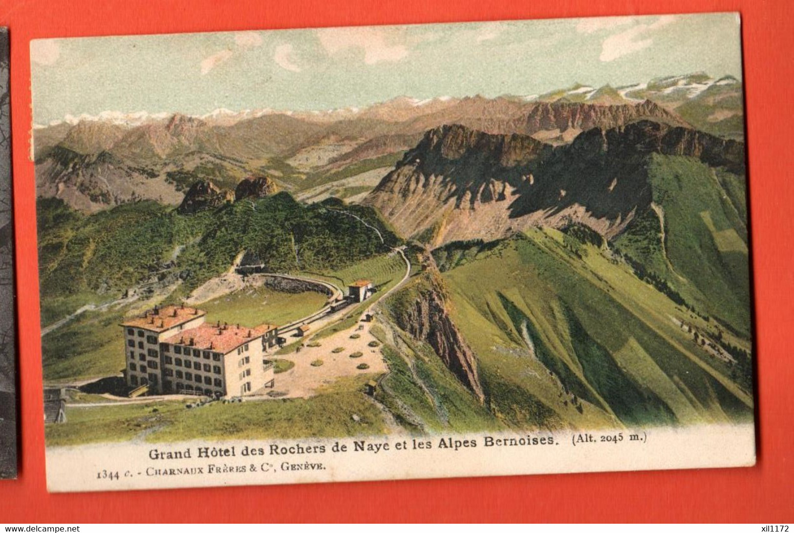 ZBM-07 Grand Hôtel Des Rochers De Naye. Charnaux 1344  Circulé 1906 - Roche