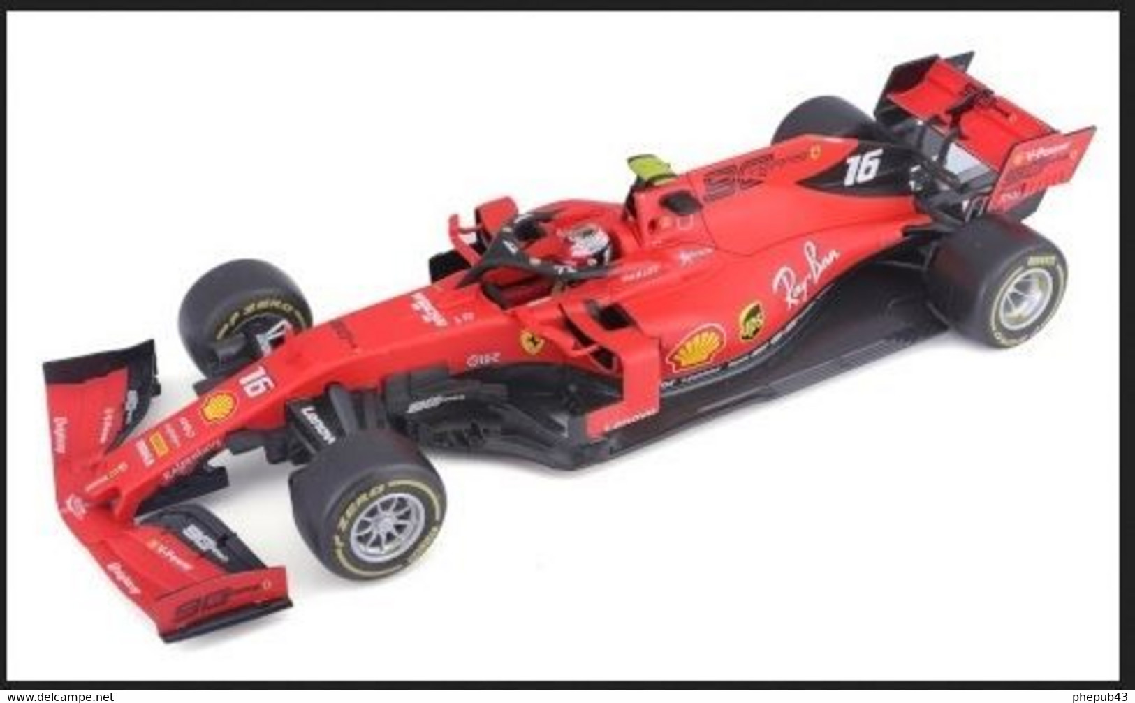 Ferrari SF90 - Charles Leclerc - 1st FI Italy 2019 #16 - Burago (1:18) - Burago