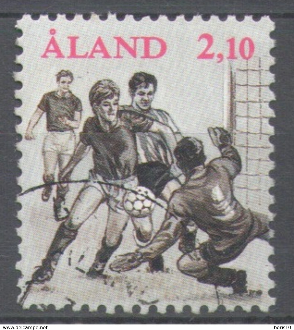 Finland 1991 Used Football, Soccer, Aaland Island Games, Local - Emissions Locales