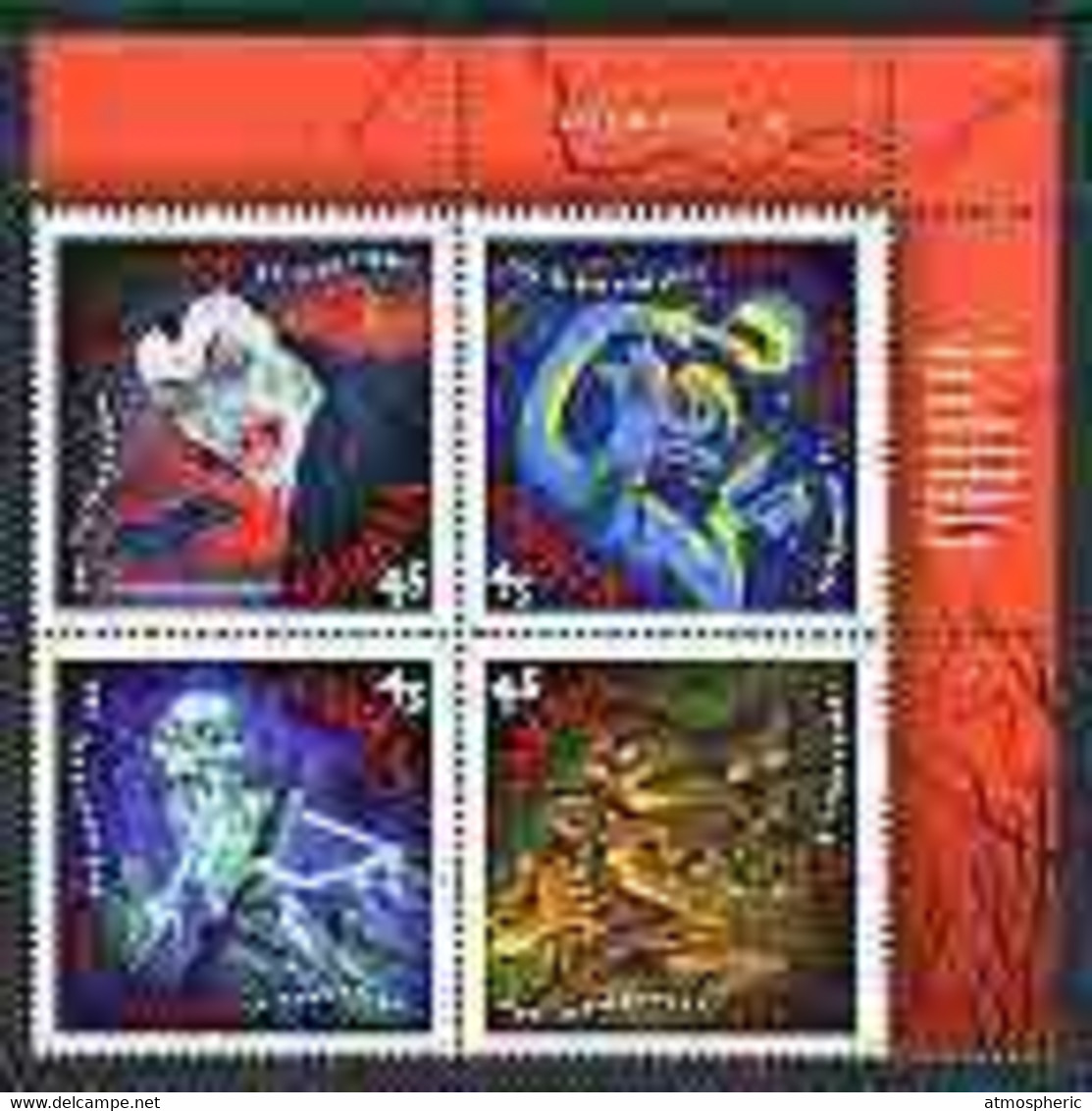 Canada 1997 The Supernatural - Centenary Of Publication Of Dracula Se-tenant Perf Block Of 4 U/M, SG 1752a - Autres & Non Classés