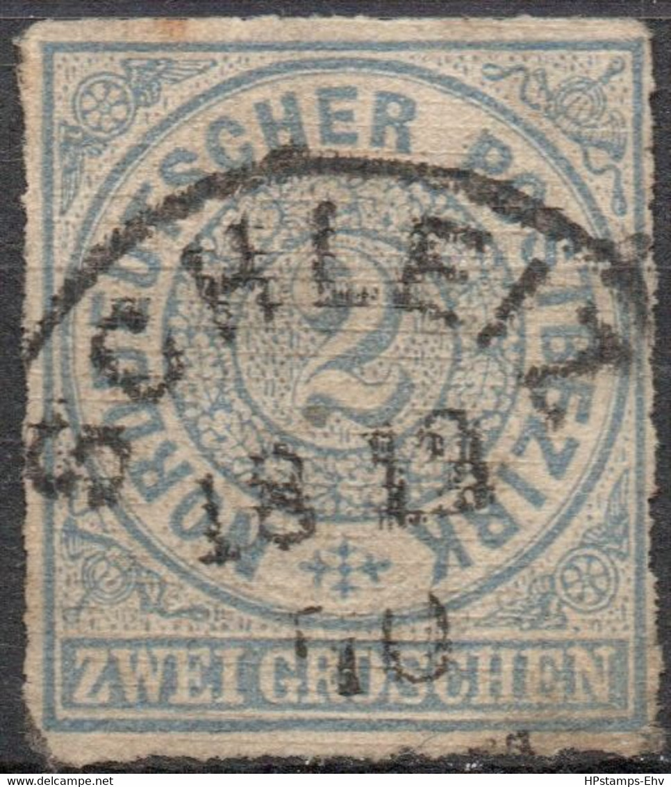 Germany, North German Confed. 2 Gr. Cancel Schleiz 2010.2427 Nord Deutscher Post Preussen - Other & Unclassified