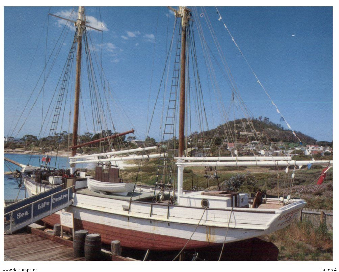 (T 16) Australia - TAS - Bicheno Sea Life Center (TP587) Ship Ketch Enterprise - Andere & Zonder Classificatie