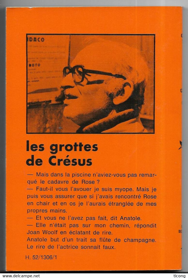LES GROTTES DE CRESUS PAR GILBERT TANUGI  ( GRAND PRIX DE LA LITTERATURE POLICIERE 1972 ) EDITION 1979, VOIR LES SCANS - Le Masque