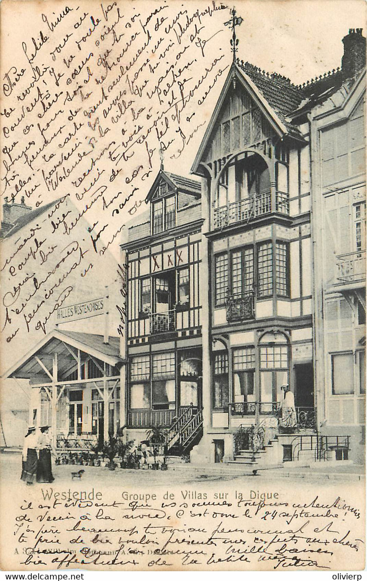 Belgique - Westende - Groupe De Villas Sur La Digue - Edit. Hoffmann N°  3741 - Westende