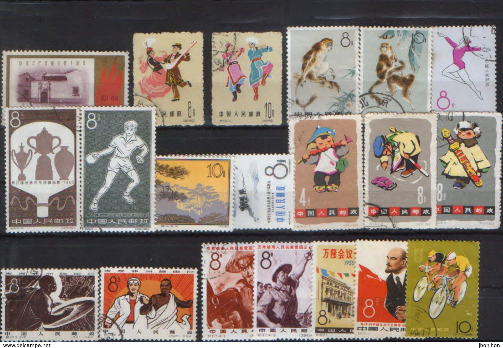 China - Lot Of 151 Stamped And Unstamped Stamps 1949 -1965  - 3/scans - Collections, Lots & Series