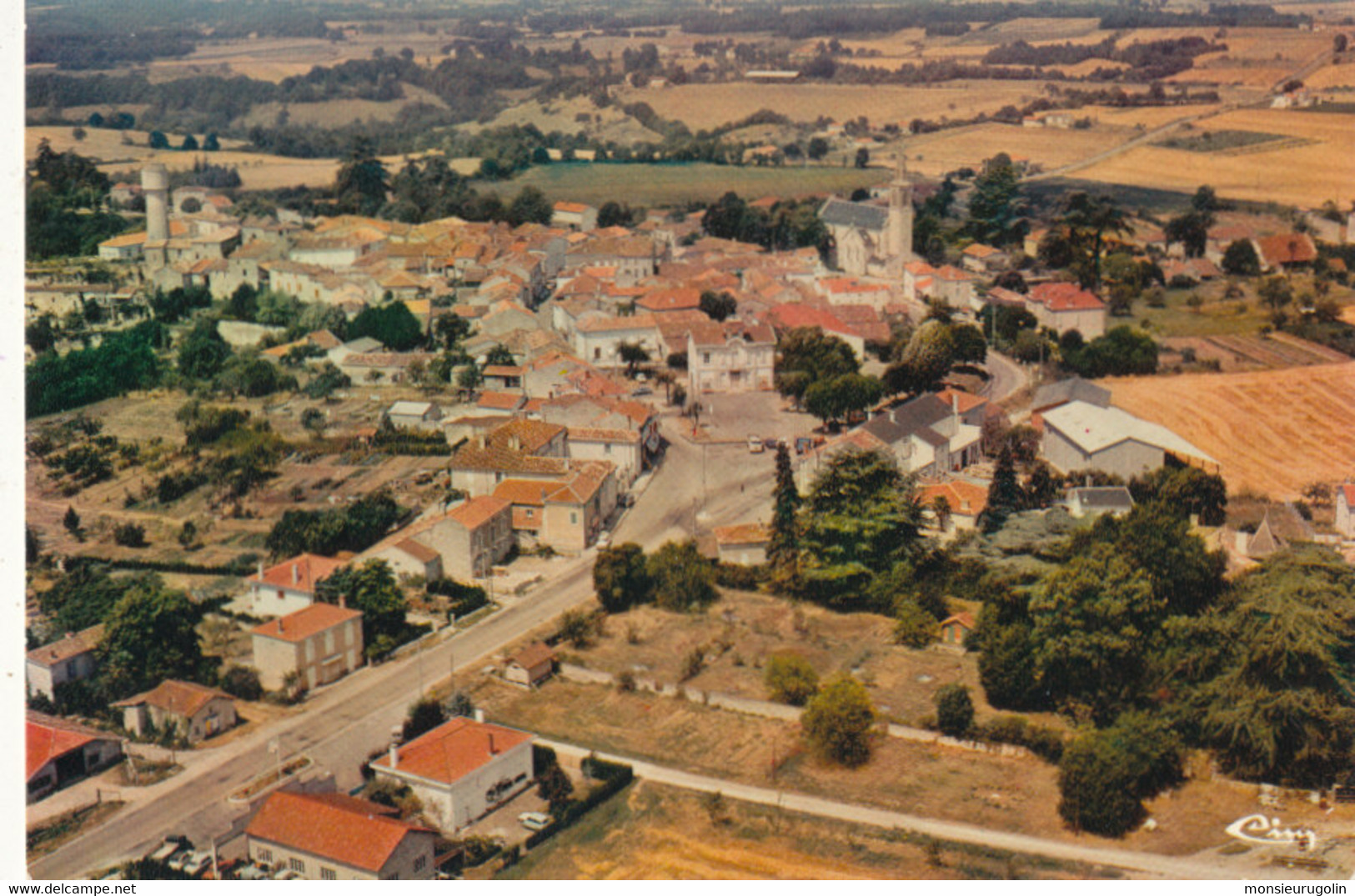 47 )) LAROUE TIMBAUT   Vue Générale Aérienne    CPSM GRAND FORMAT   EDIT COMBIER - Laroque Timbault