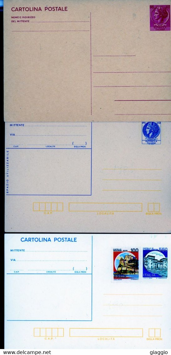 °°° Francobolli N. 4292 - N. 3 Cartoline Postali Nuova °°° - Entero Postal