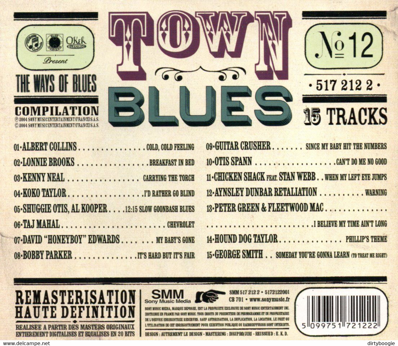 TOWN BLUES - CD - Blues