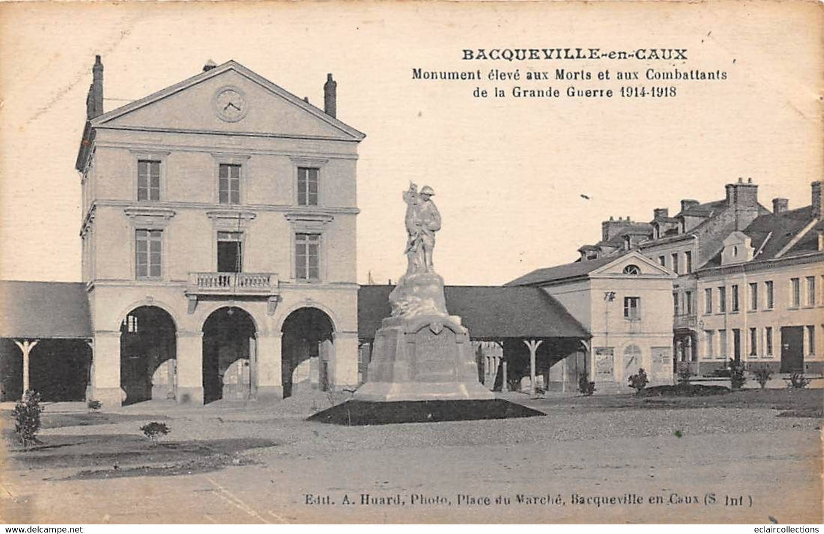 Thème: Monuments Aux Morts  Ou Lanterne Des Morts Ou Combattants 1870  :   Bacqueville En Caux    76     (voir Scan) - Monumenten