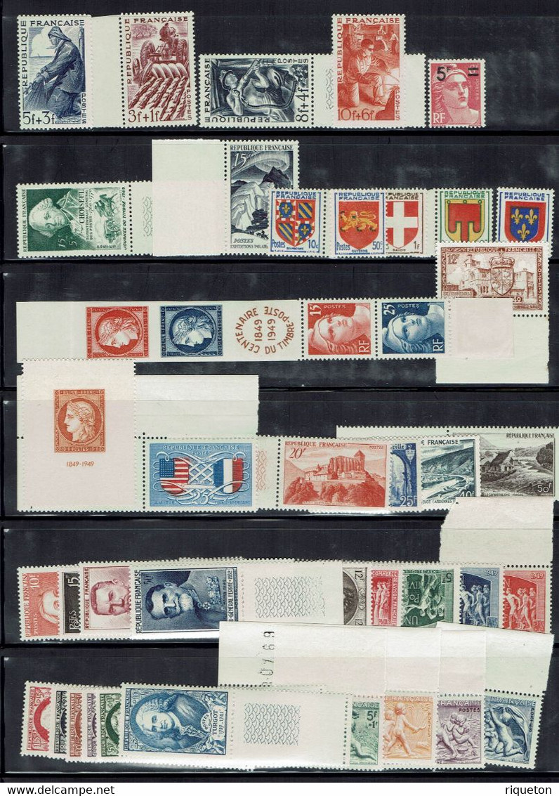 Fr - 1949 - Postes - Année Complète N° 823/862 - XX - MNH - TB - - 1940-1949