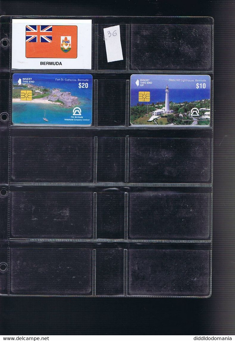 Télécartes Carte Telephonique Phonecard Bermudes 2 Cartes - Bermuda