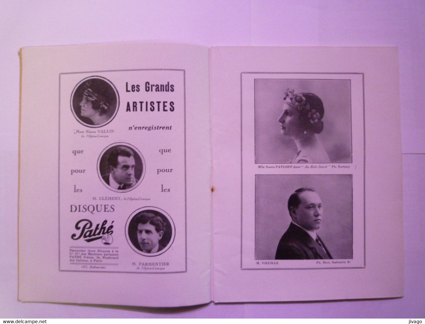 2020 - 8085  THEÂTRE NATIONAL De L'OPERA COMIQUE  :  Joli Programme  Saison 1921 - 1922    XXX - Programmes