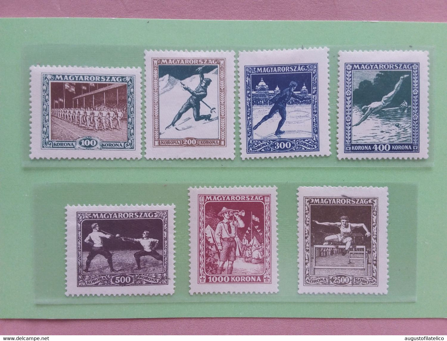 UNGHERIA - Sport Nn. 403/10 Nuovi * - Scritta Sul Retro + Spese Postali - Unused Stamps