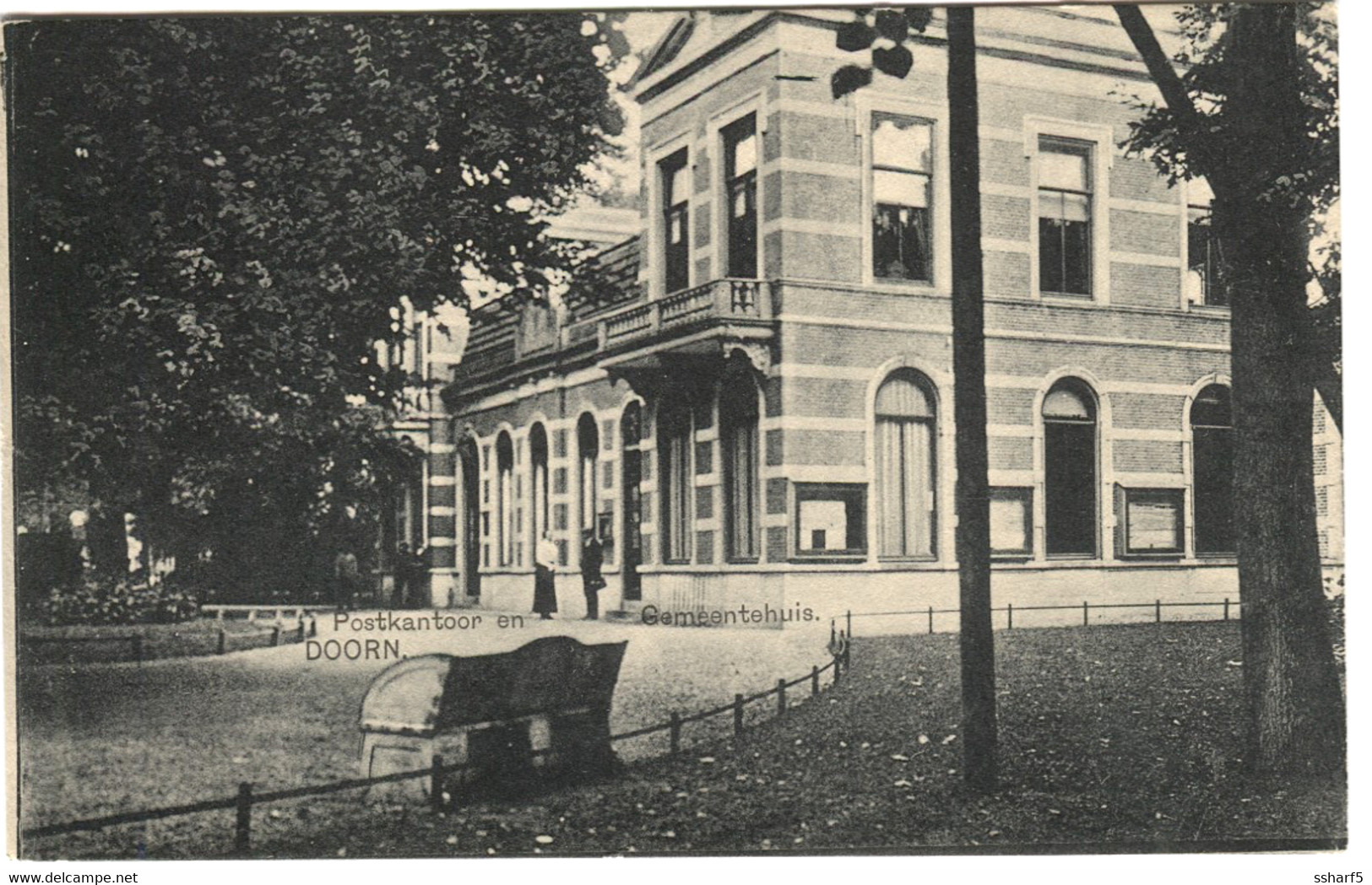 Doorn Gemeentehuis En Postkantoor C. 1908 - Doorn