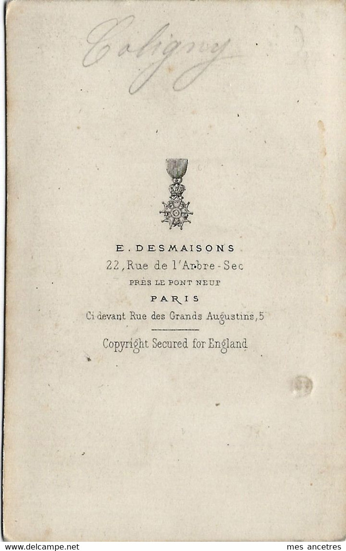 CDV Historique-Amiral Gaspard De Coligny Par E. Desmaisons à Paris - Old (before 1900)