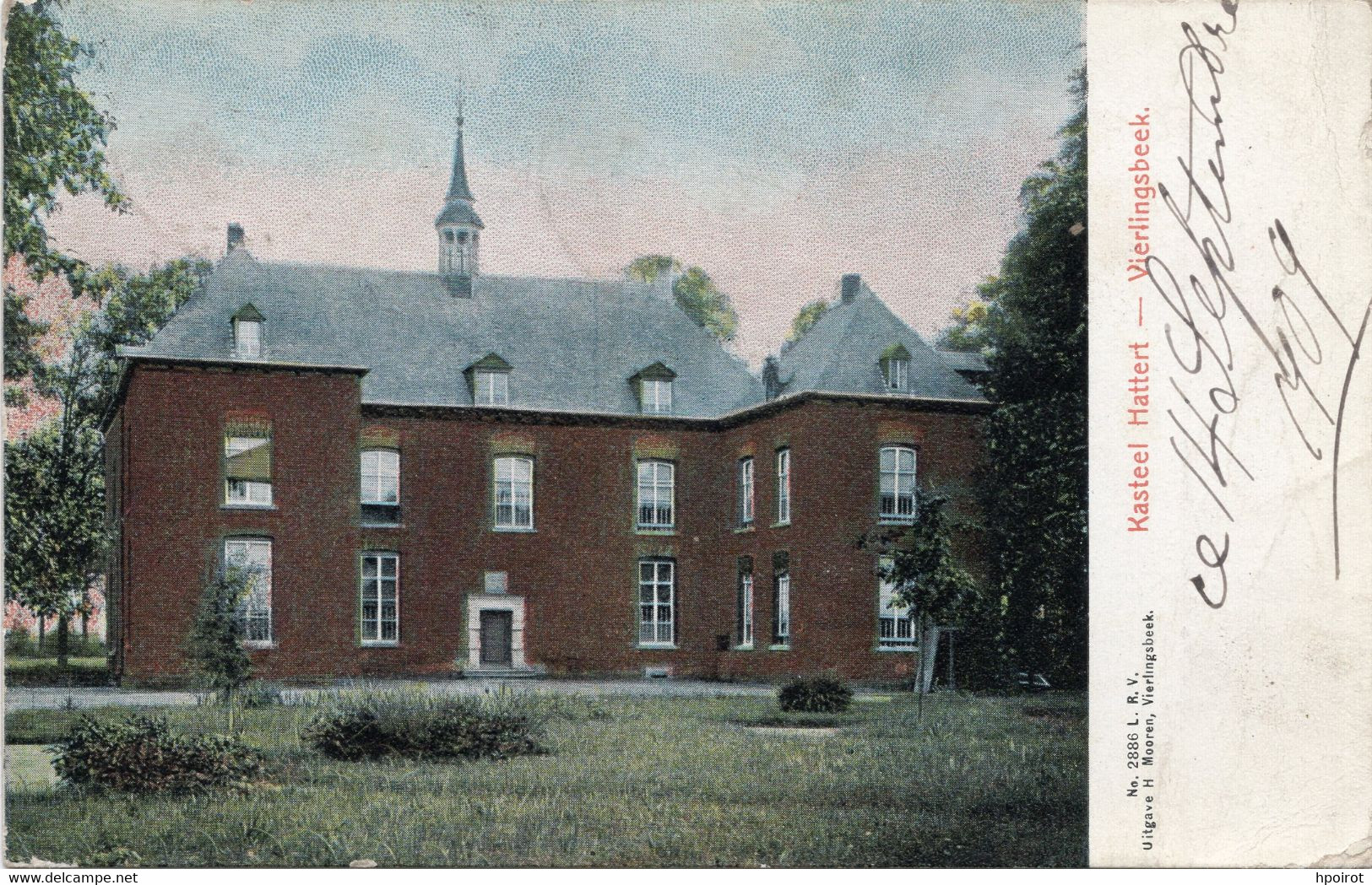 KASTEEL HATTERT - VIERLINGSBEEK - FORMATO PICCOLO - VIAGGIATA 1909 - (rif. F27) - Boxmeer