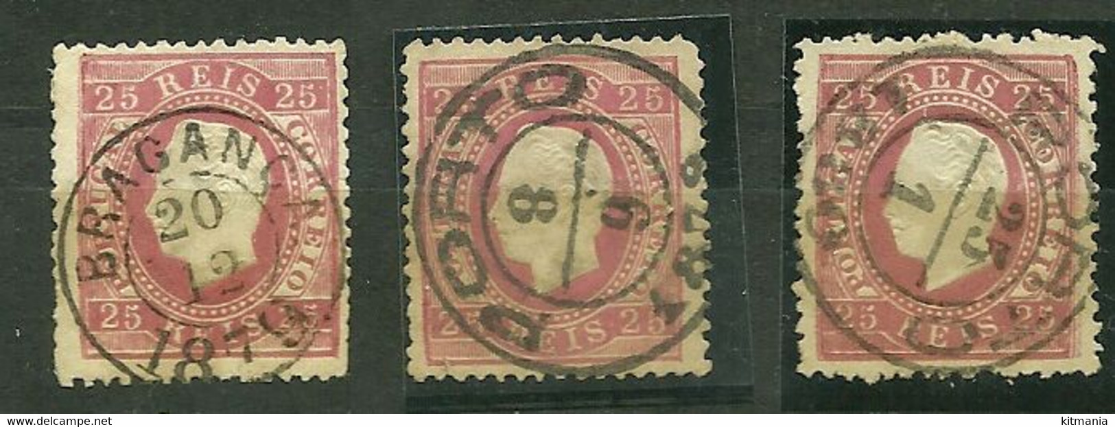 1870/76 Portugal D.Luis #40 Circular Cancels Porto, Bragança, Porto - P1580 - Other & Unclassified