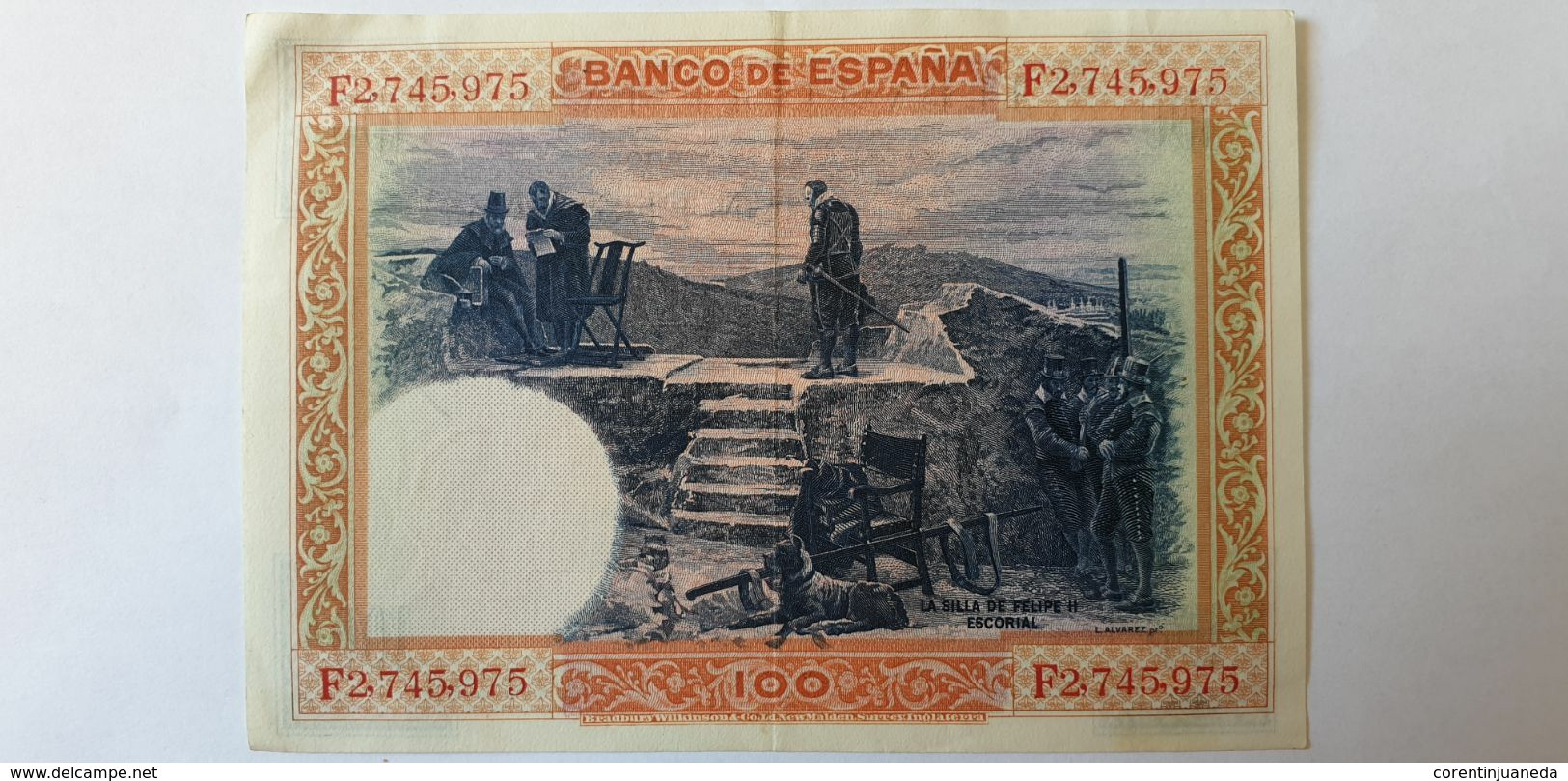 Espagne, 100 Pesetas, Type Felipe II, Madrid 1er Juillet 1925 - 100 Peseten