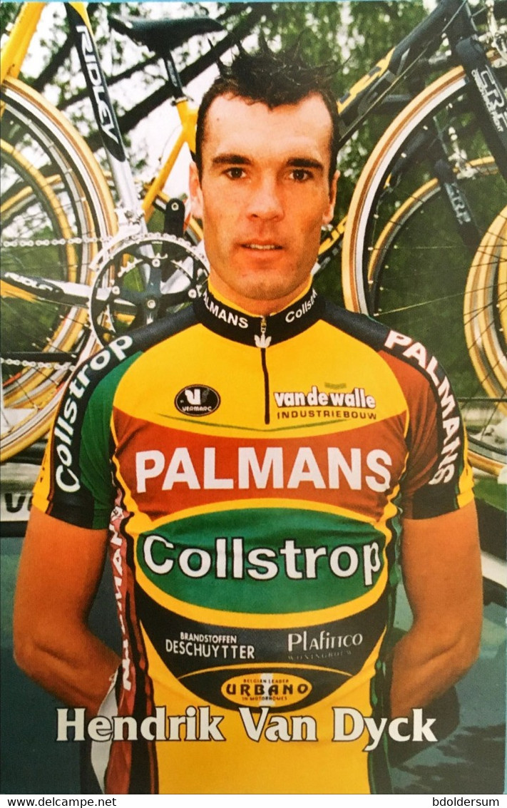 Postcard - Hendrik Van Dyck -  Palmans-Collstrop - 2002 - Cycling