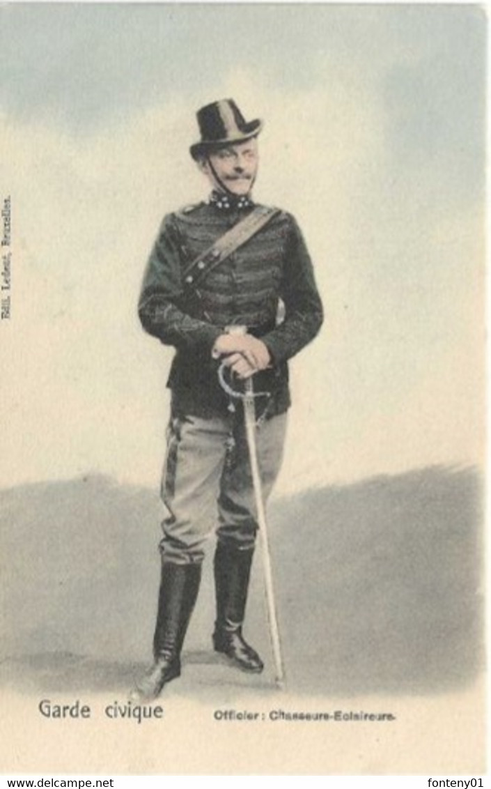 Armée Belge  -  Garde Civique - Officier  Chasseur- éclaireur - Uniformen