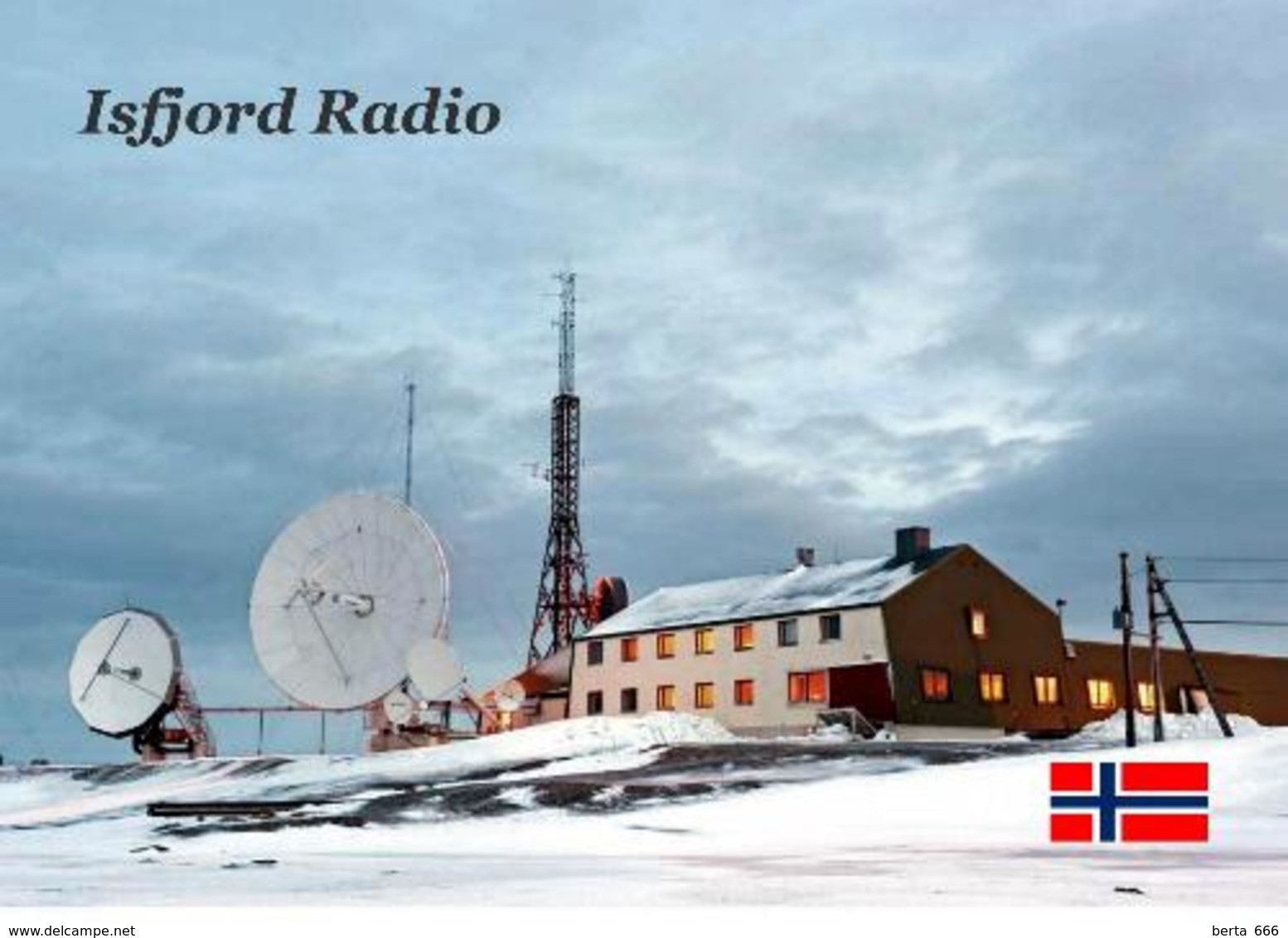 Svalbard Islands Isfjord Radio New Postcard Spitzbergen AK - Norway