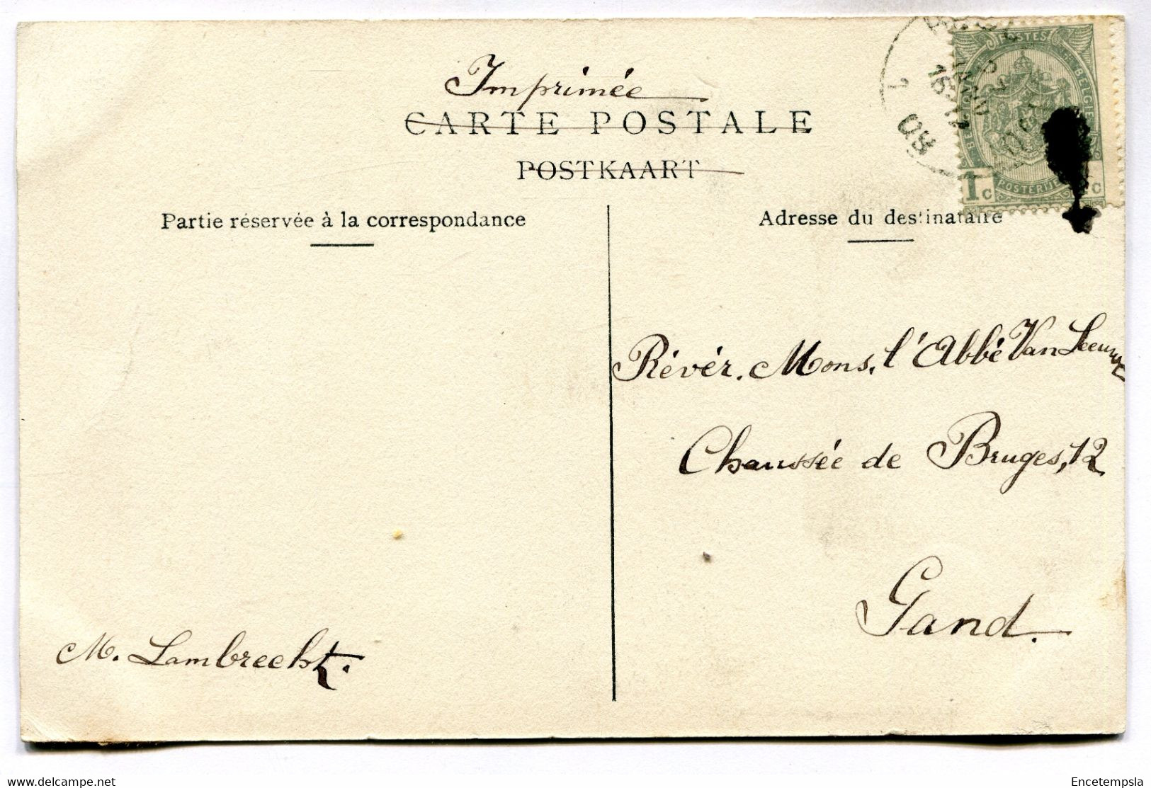 CPA -  Carte Postale - Belgique - Buggenhout - La Cure  - 1908 (BR14420) - Buggenhout