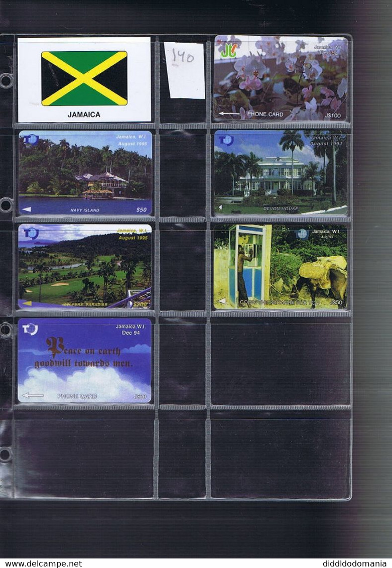 Télécartes Carte Telephonique Phonecard Jamaique 6 Cartes - Jamaica