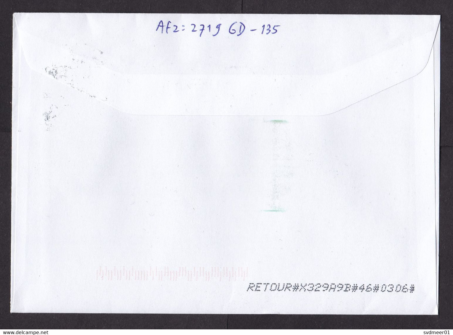 Netherlands: Cover, 2020, 1 Stamp, Titmouse Bird, Retour, Returned, Printed Address Cancelled (traces Of Use) - Lettres & Documents