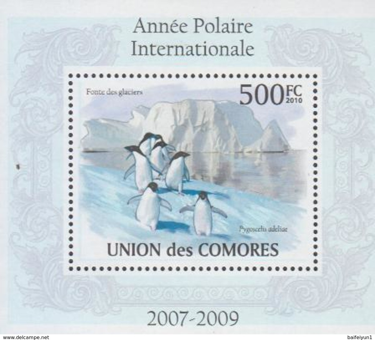 2010 Comores  Stamps  The International Polar Year 4 S/S - Année Polaire Internationale