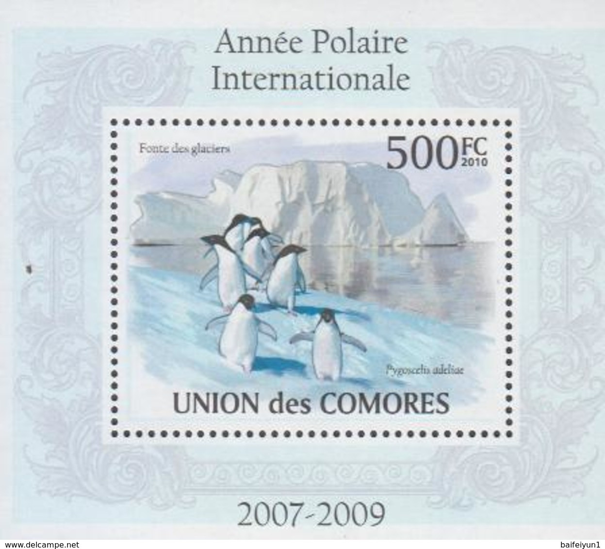 2010 Comores  Stamps  The International Polar Year 4 S/S - Internationales Polarjahr