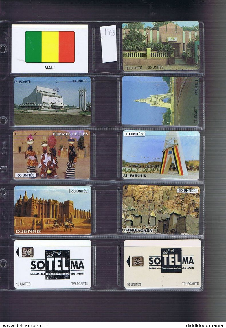Télécartes Carte Telephonique Phonecard Mali 12 Cartes - Mali