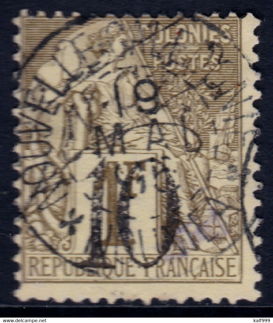 ✔️ Nouvelle Calédonie 1892 - Timbres Colonies Avec Surcharge Noir Cachet Central NOUMEA - Yv. 39 (o) - Gebraucht