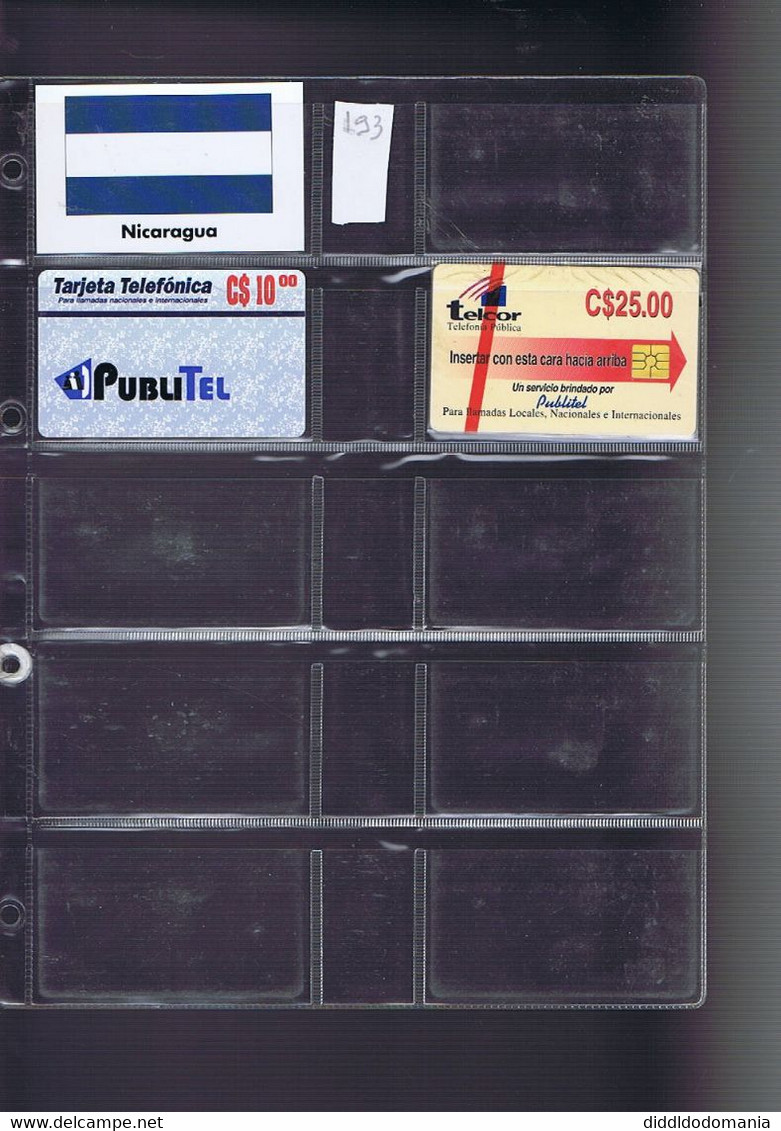 Télécartes Carte Telephonique Phonecard Nicaragua 2 Cartes Neuves - Nicaragua